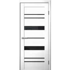 Дверь межкомнатная Сибирь Профиль Ла Стелла 283 Макиато, стекло черное